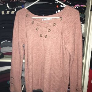 Pink sweater